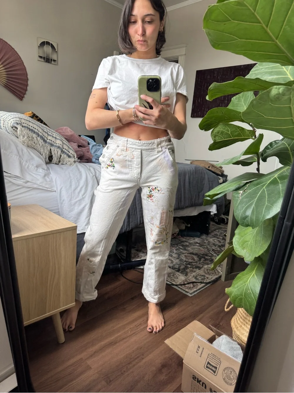 Free People patchwork jeans! - Picture 6 of 9
